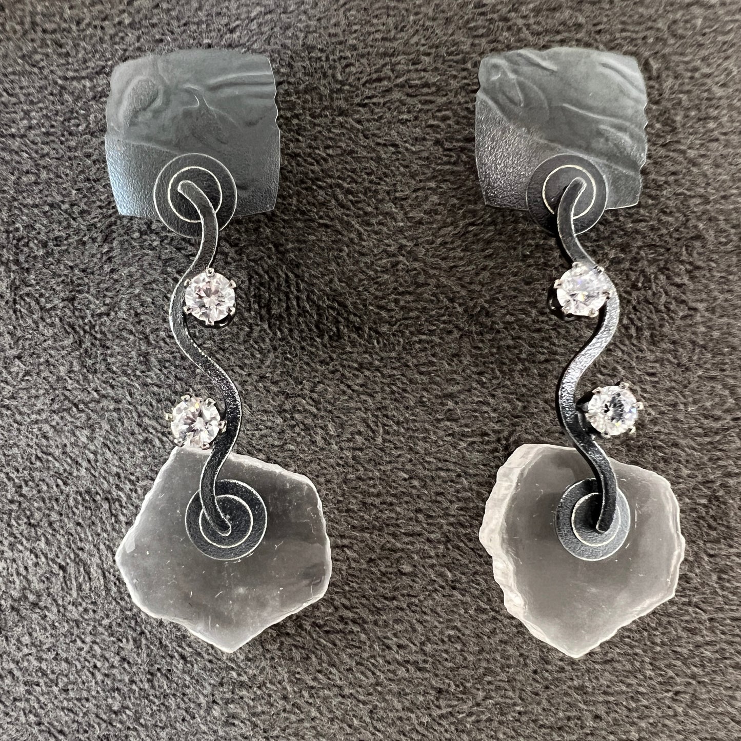 Selenite Crystal Earrings & Necklaces