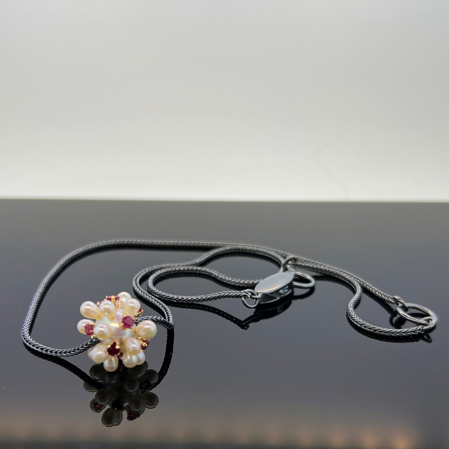 Ruby Thistle Necklace