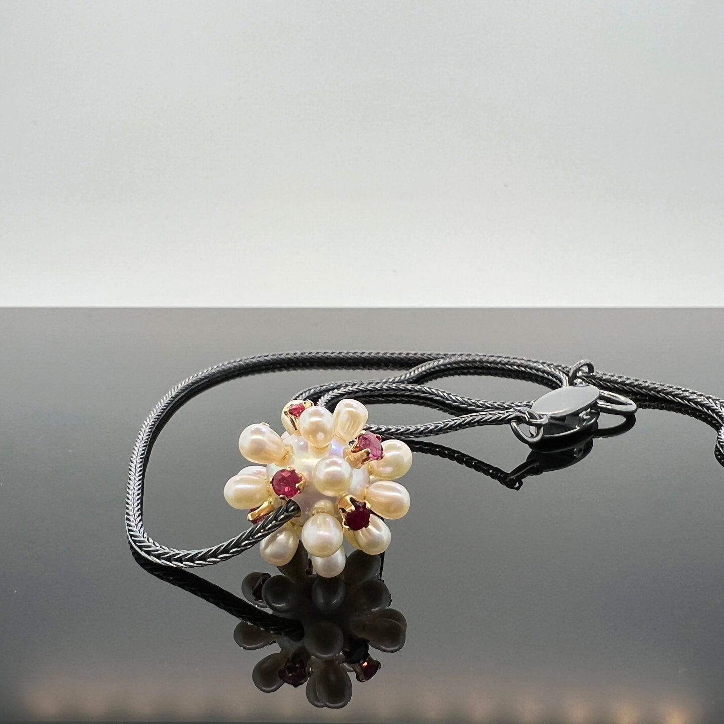 Ruby Thistle Necklace