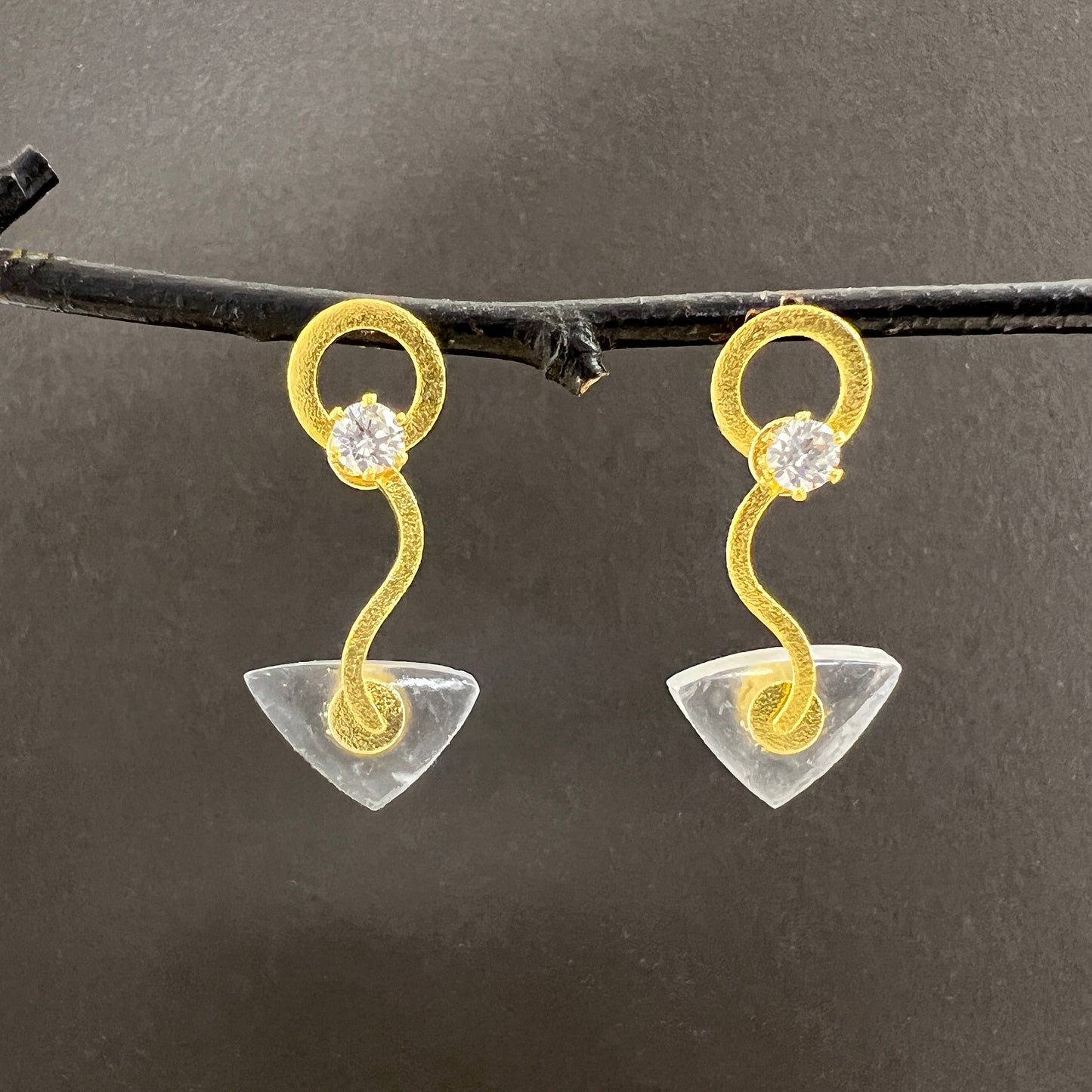 Selenite Crystal Earrings & Necklaces