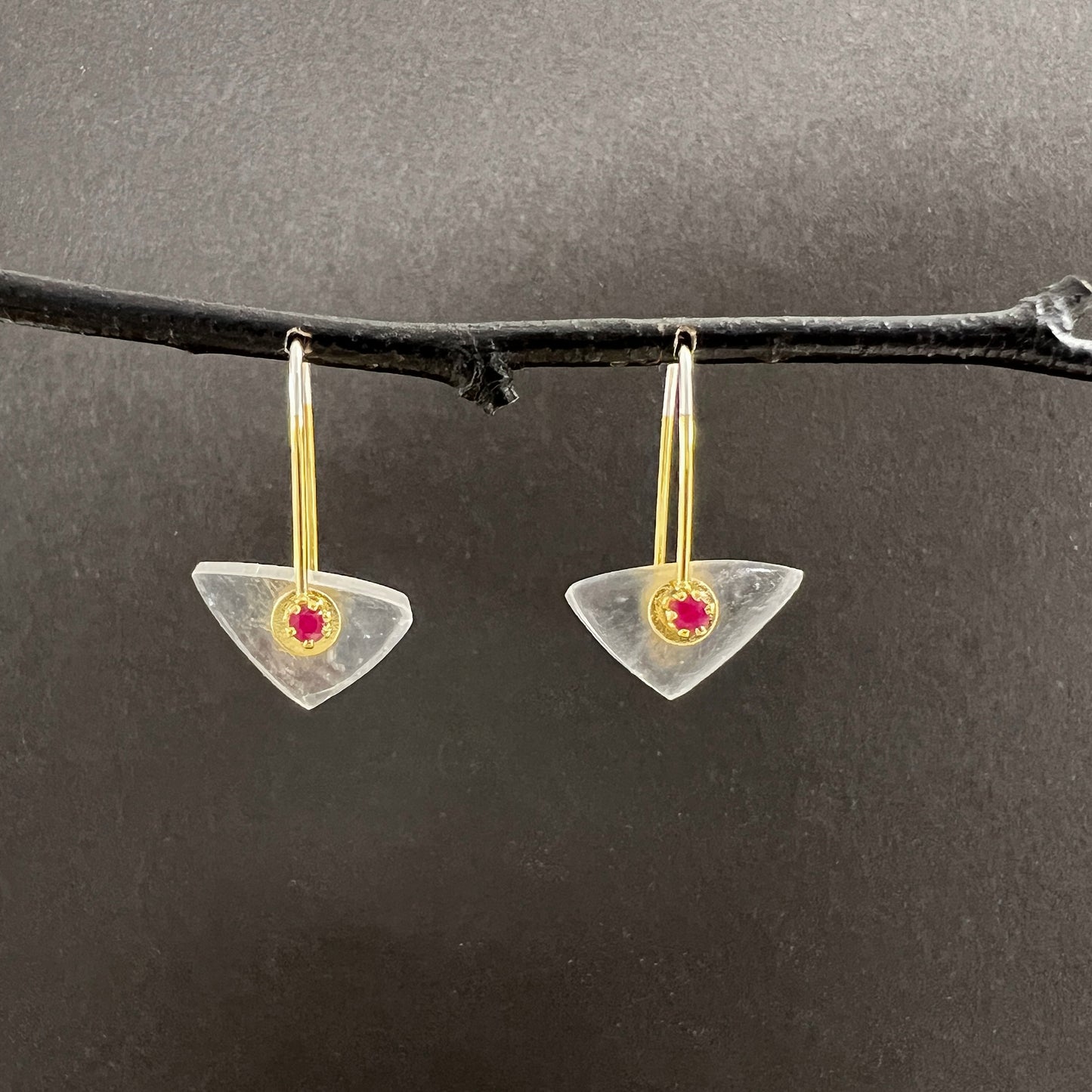 Selenite Crystal Earrings & Necklaces