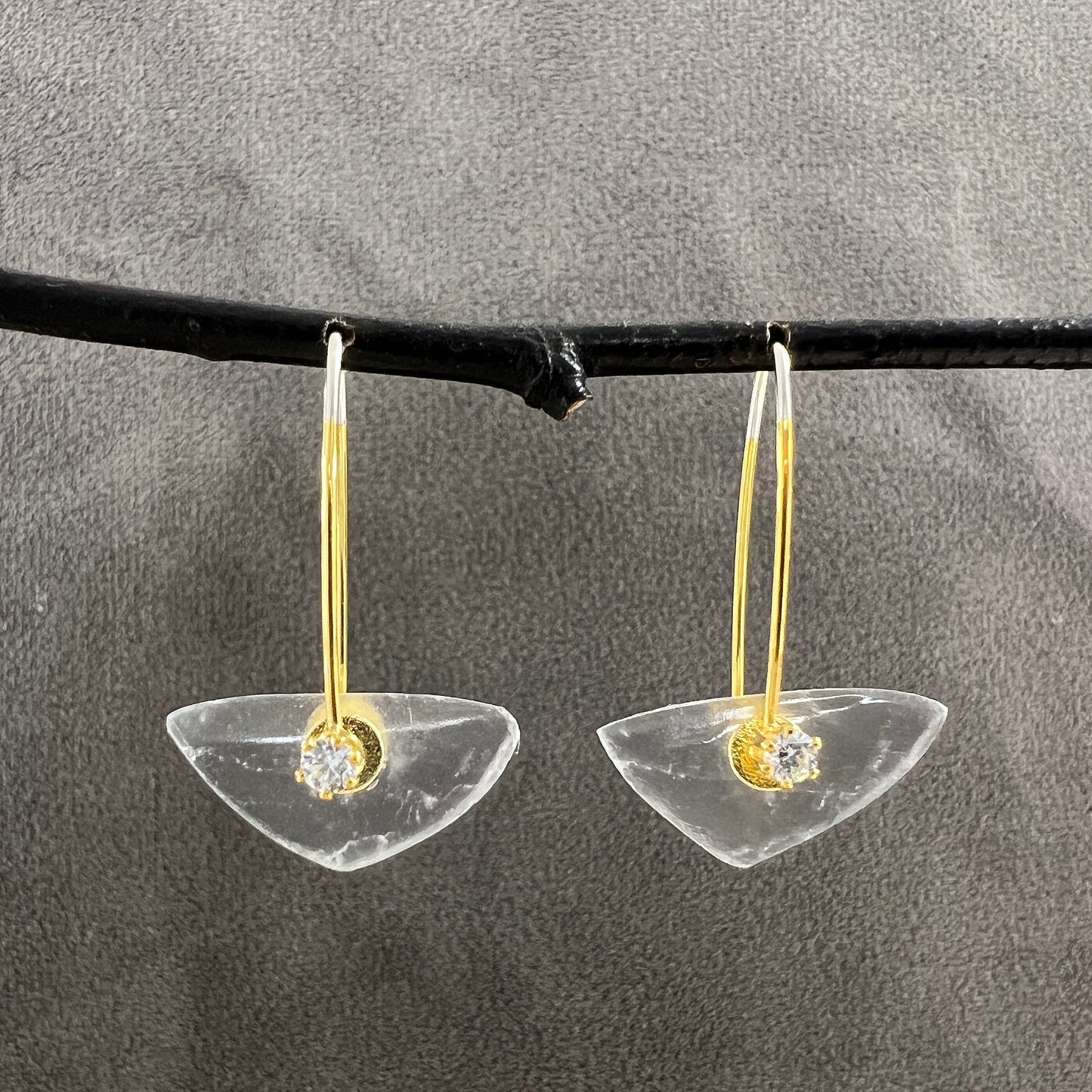 Selenite Crystal Earrings & Necklaces
