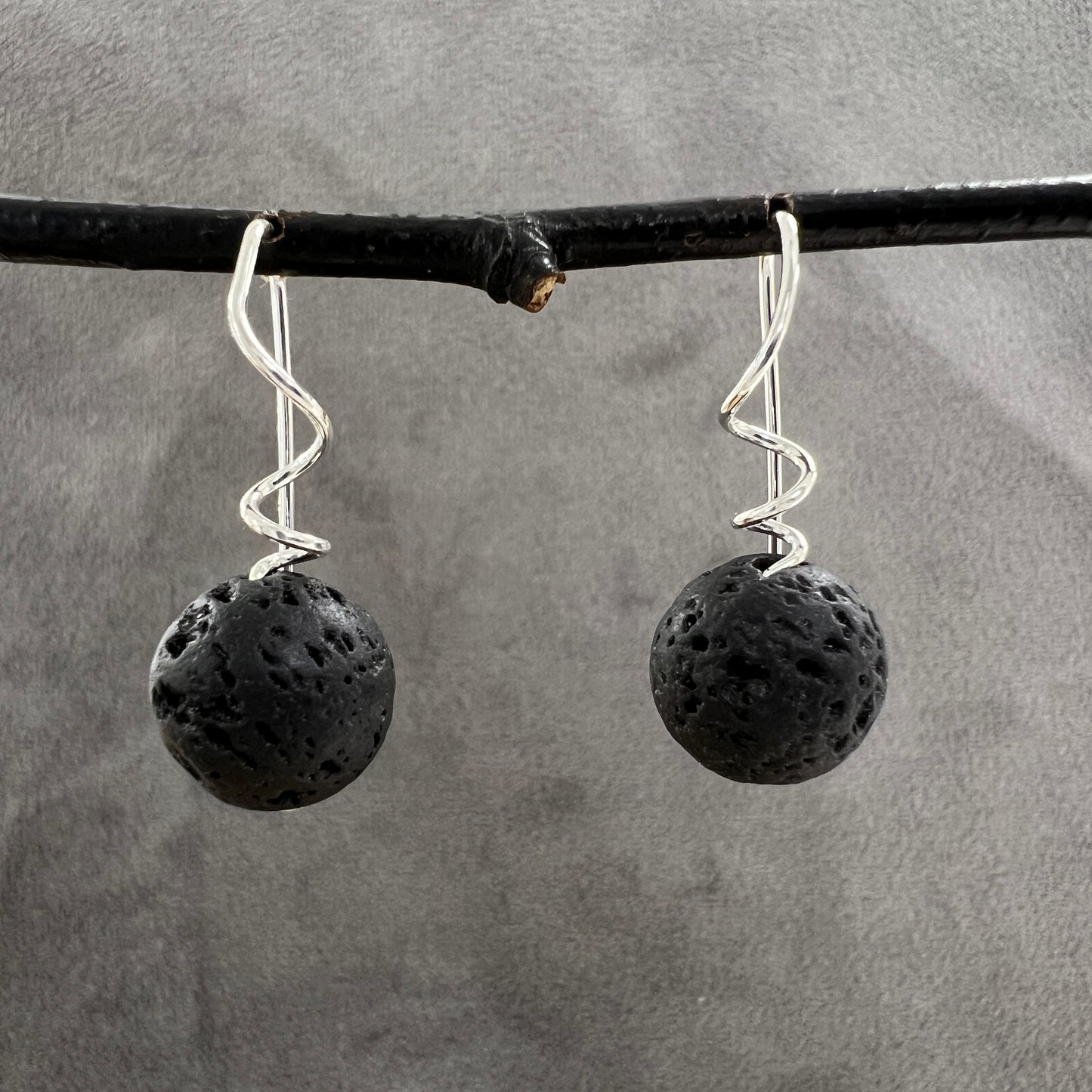 Stone Tendril Earrings