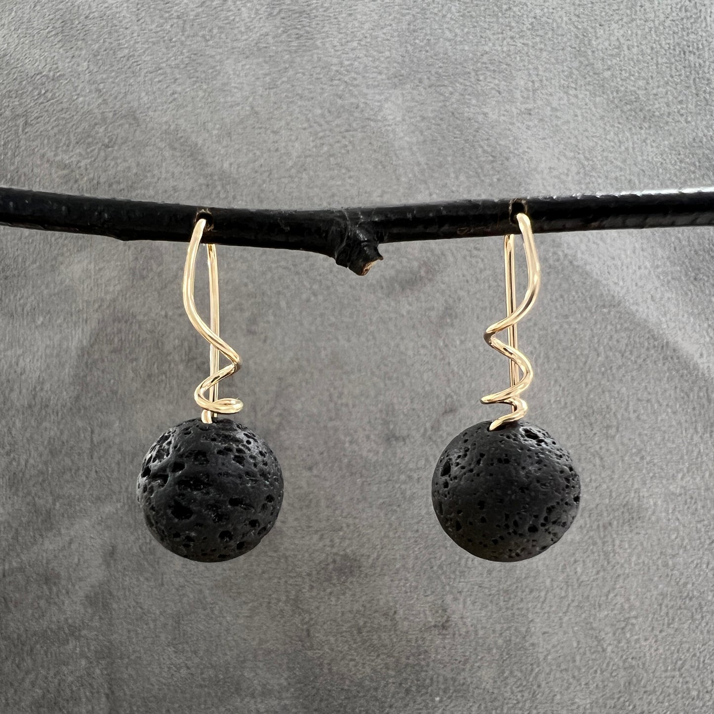 Stone Tendril Earrings