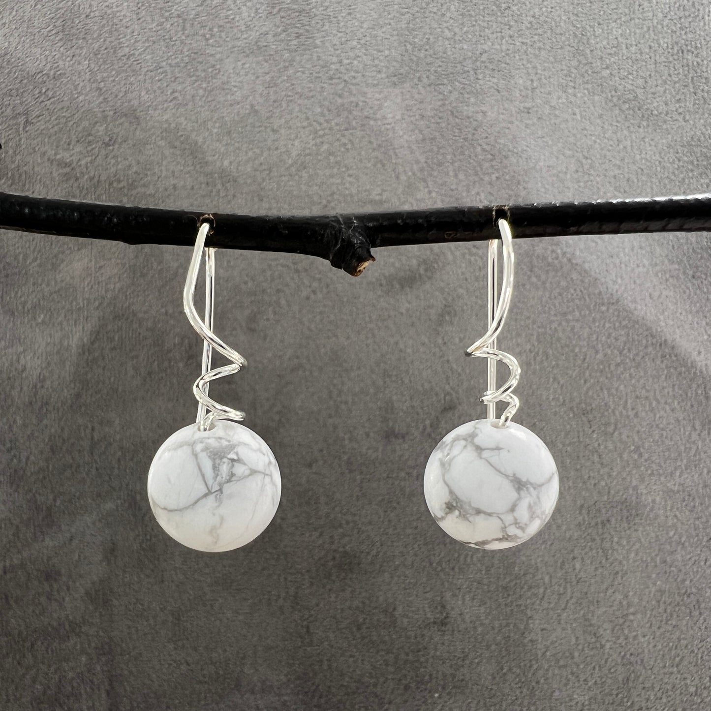 Stone Tendril Earrings