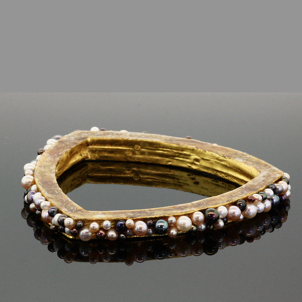 Multicolored Pearl Mica Bangles