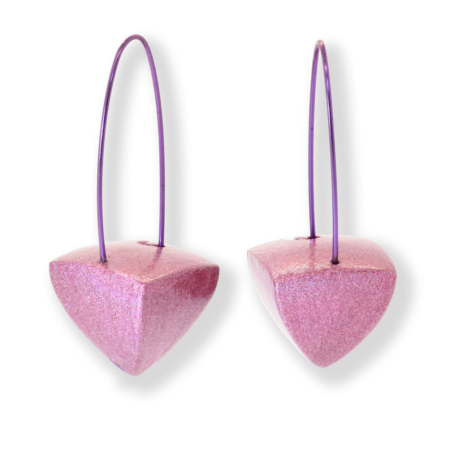 Large Eco-Friendly Pyramid Earrings