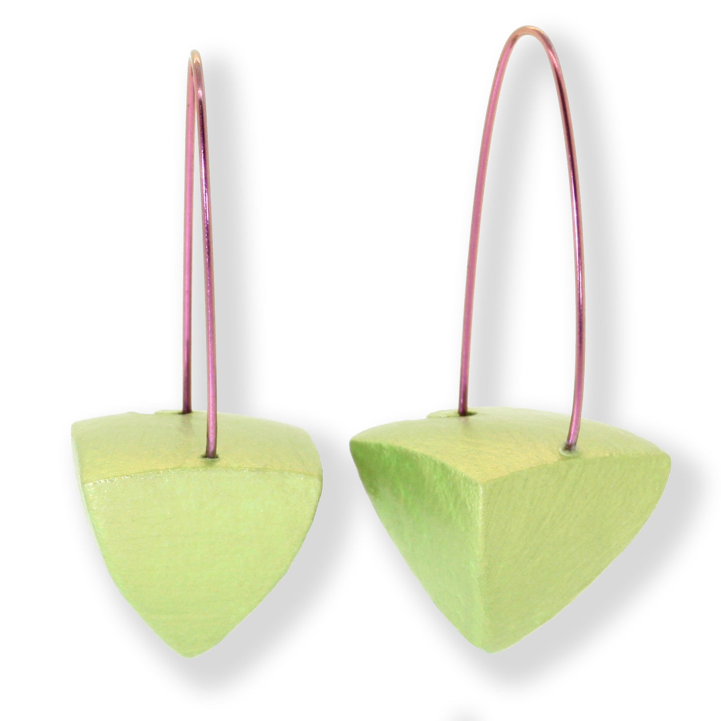 Large Eco-Friendly Pyramid Earrings