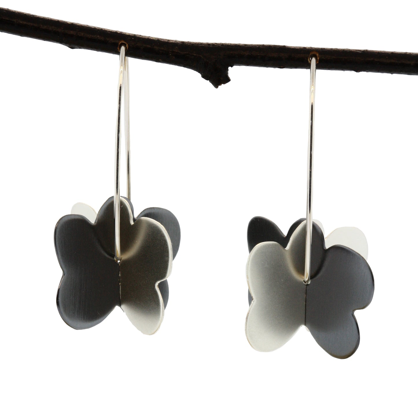 Large Double Cloud Earrings