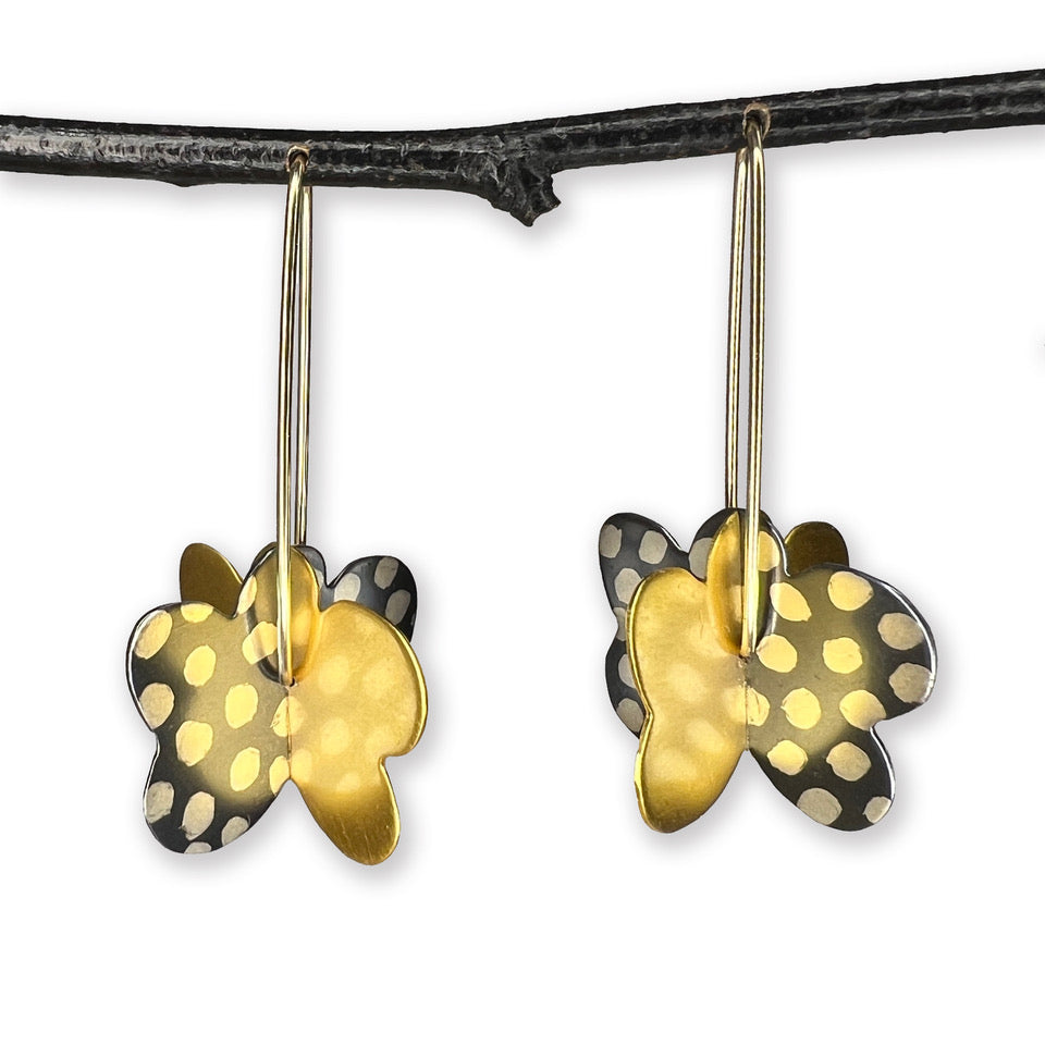 Large Double Cloud Earrings