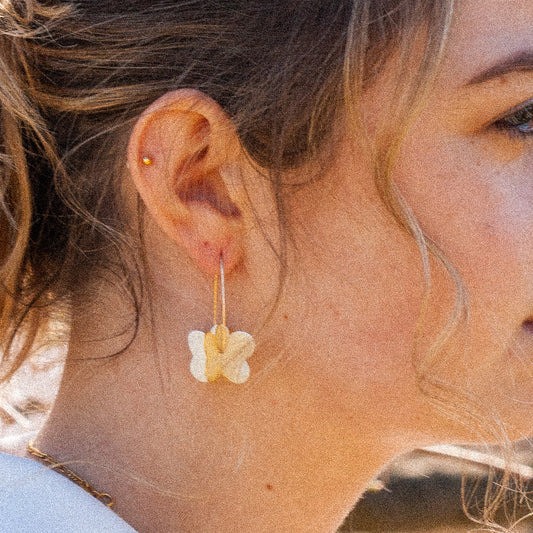 Large Double Cloud Earrings