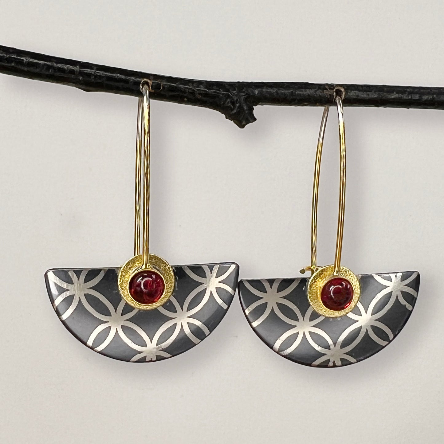 Small Oxidized Sterling Lace Earrings-3 styles