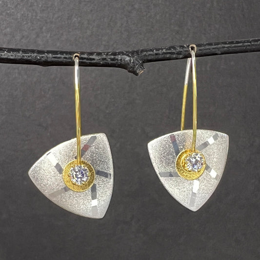 Small Triangle Kinetic Earrings 2025