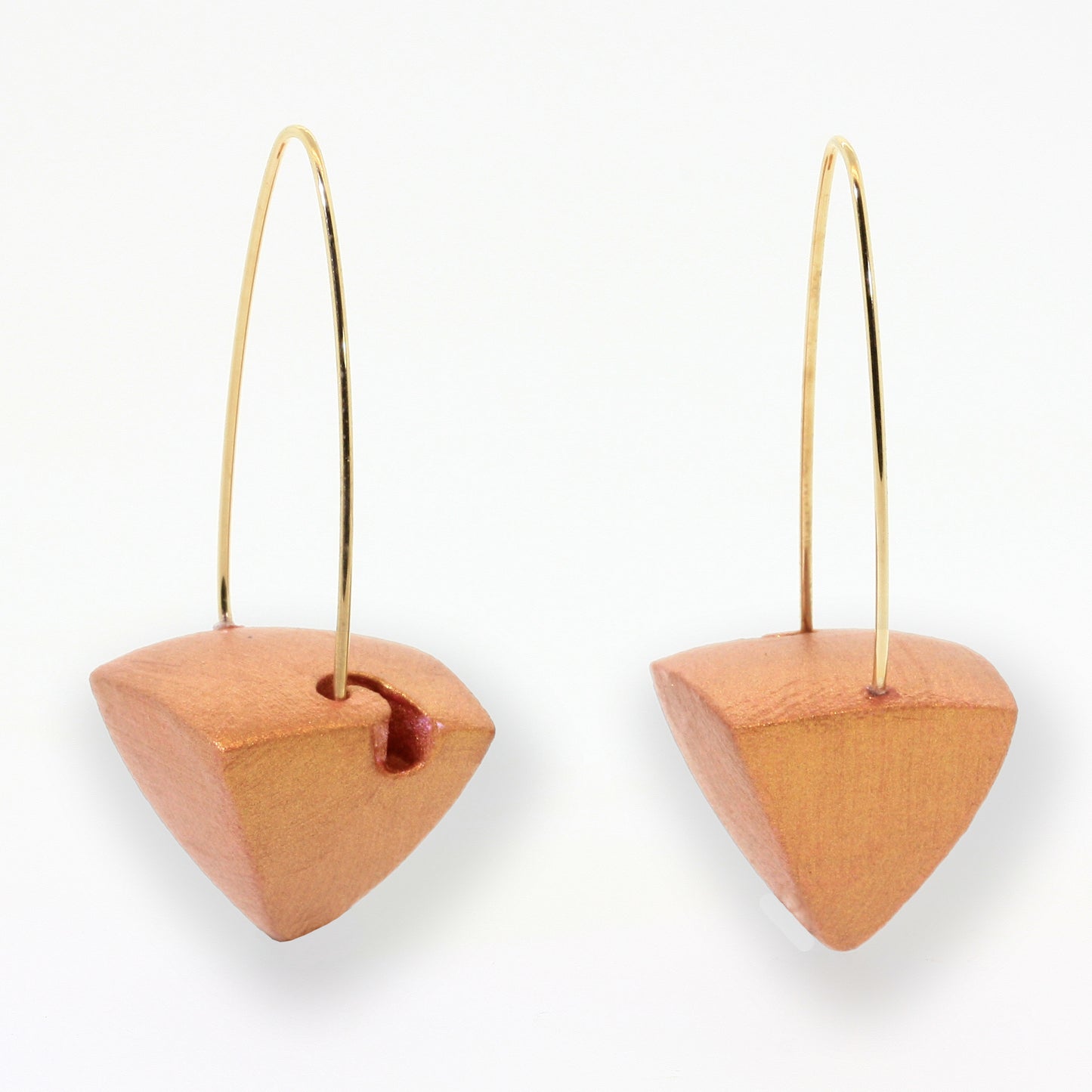 Large Eco-Friendly Pyramid Earrings