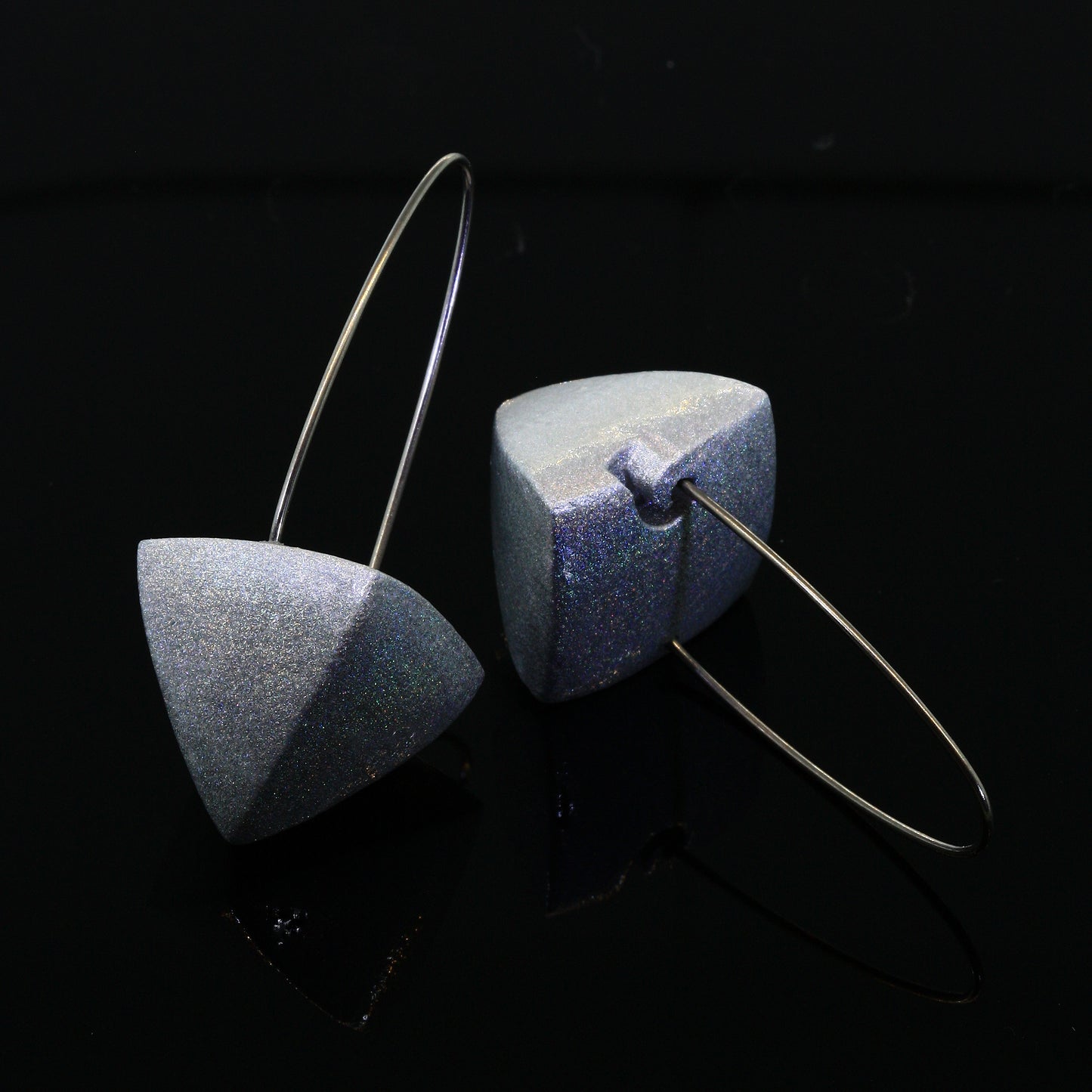 Large Eco-Friendly Pyramid Earrings