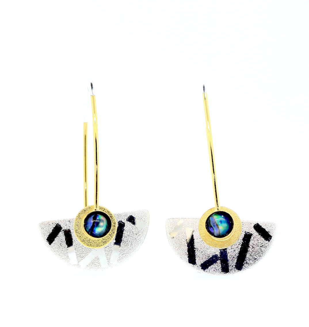 Tiny Half Round Earrings