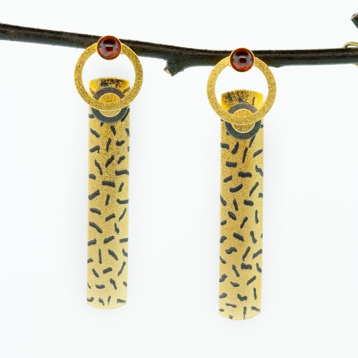 Medium Posted Bar Earrings