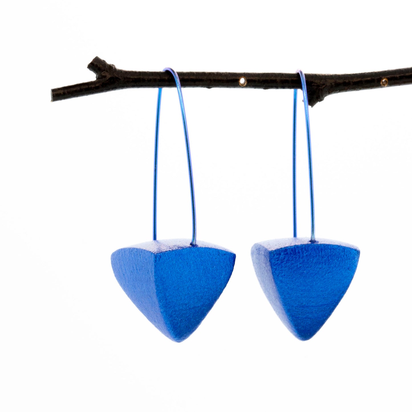 Large Eco-Friendly Pyramid Earrings