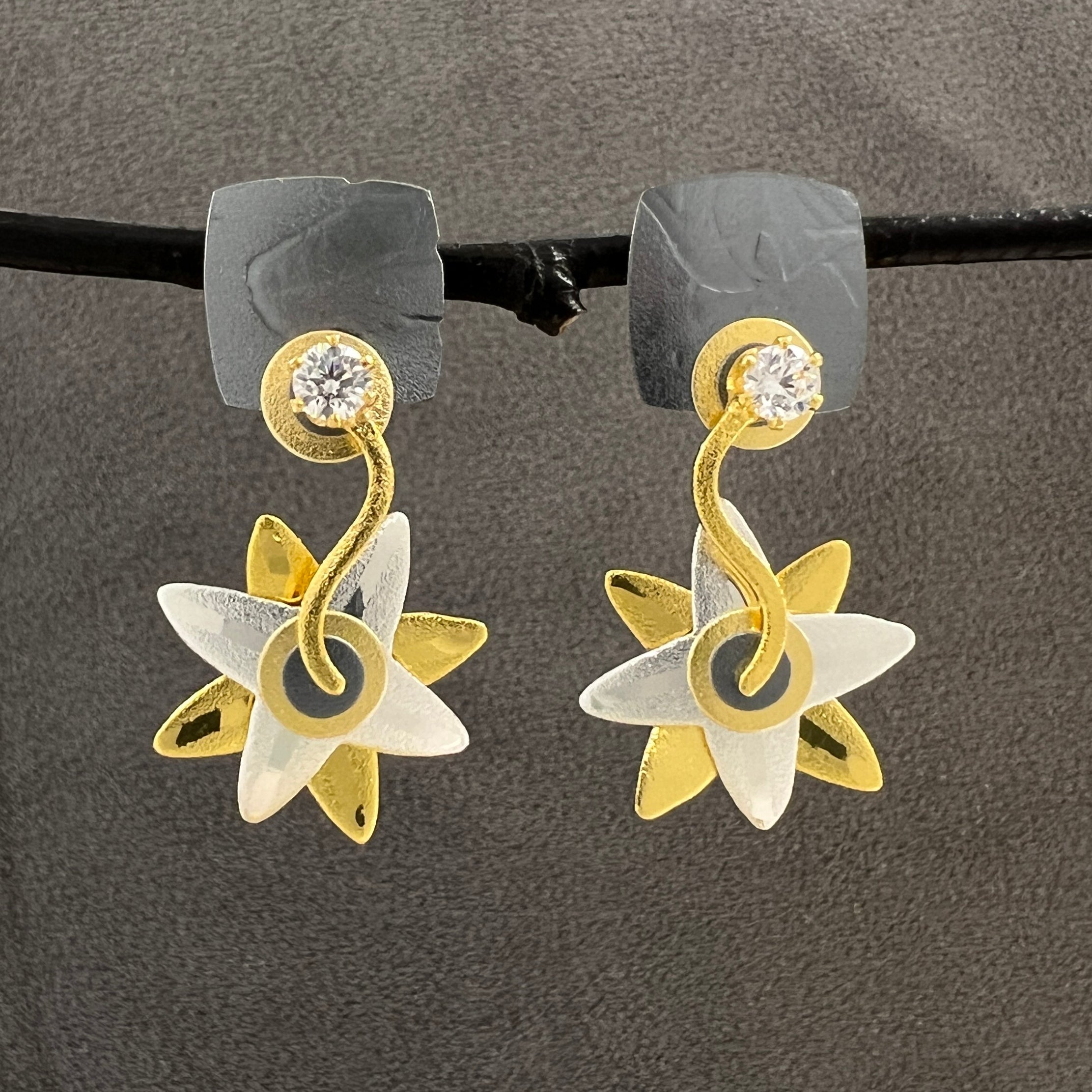 Oxidized earrings tops deals