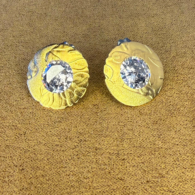 Vermeil Sparkle Concert Earrings