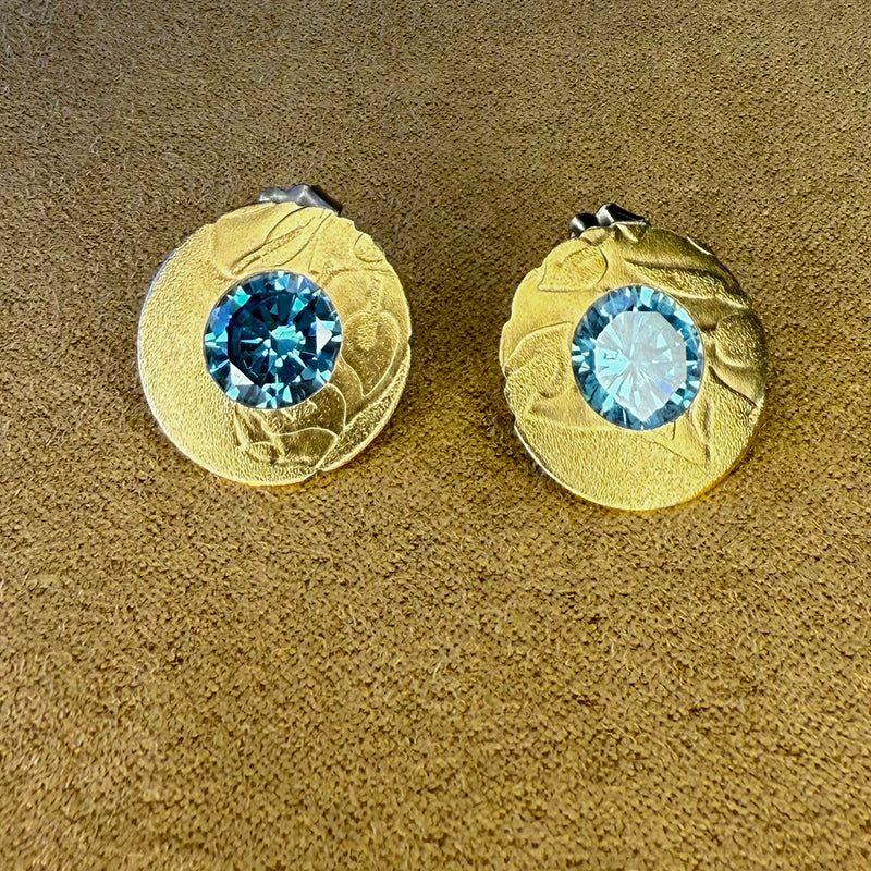 Blue Sparkle Concert Earrings
