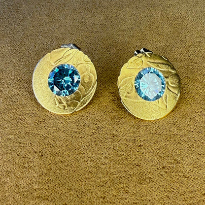 Blue Sparkle Concert Earrings