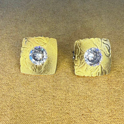 Vermeil Sparkle Concert Earrings