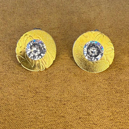 Round Sparkle Concert Earrings