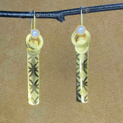 French Loop Vermeil earrings with Pearls