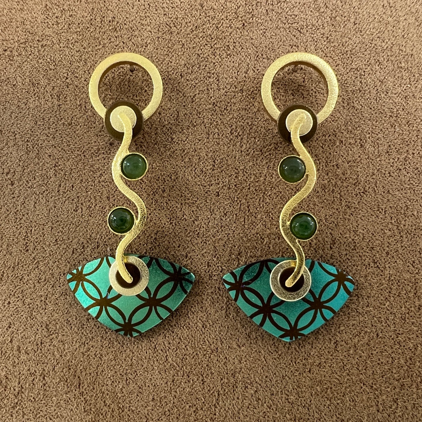 Niobium Lace Wave Earrings 2025