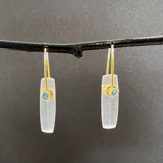 Selenite Crystal Earrings & Necklaces