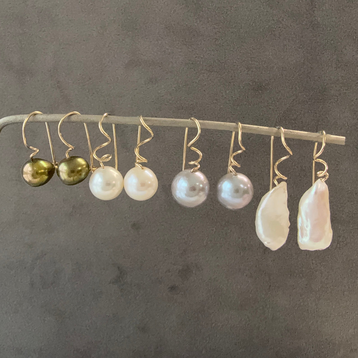 Petite Pearl Tendril Drops 2026