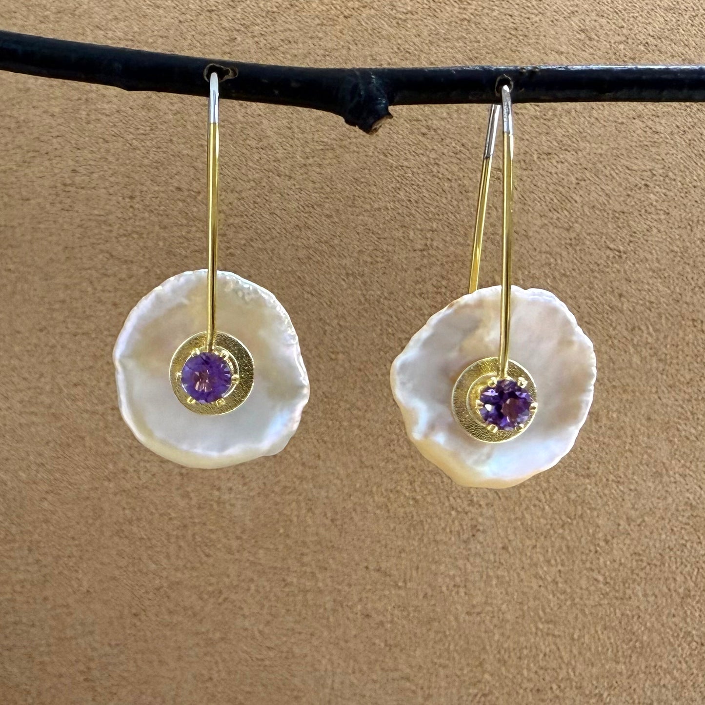 Keshi Pearl Earrings with Gemstones 2025