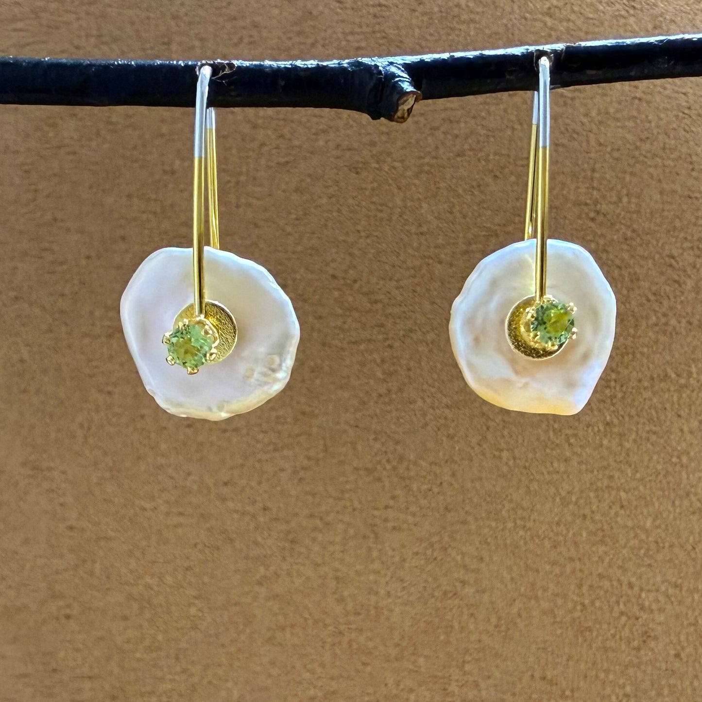 Keshi Pearl Earrings with Gemstones 2025