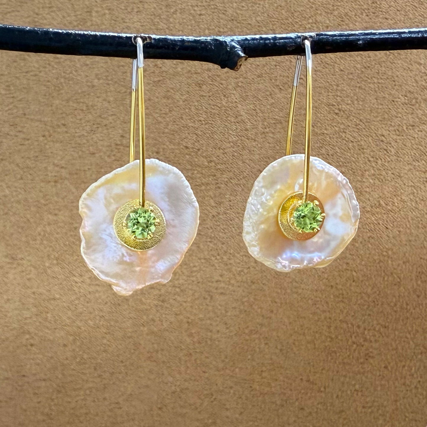 Keshi Pearl Earrings with Gemstones 2025