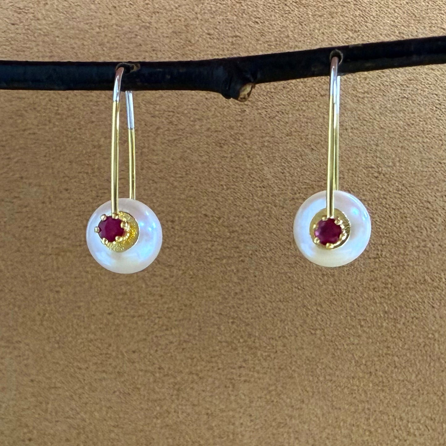 Keshi Pearl Earrings with Gemstones 2025