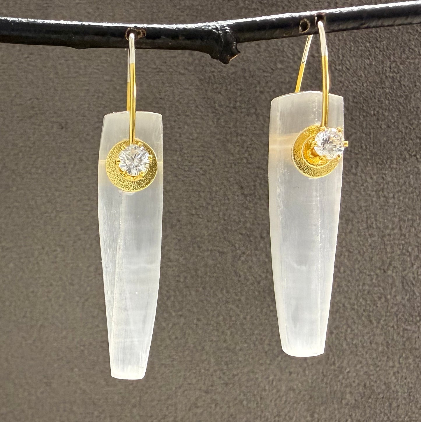 Selenite Crystal Earrings 2025