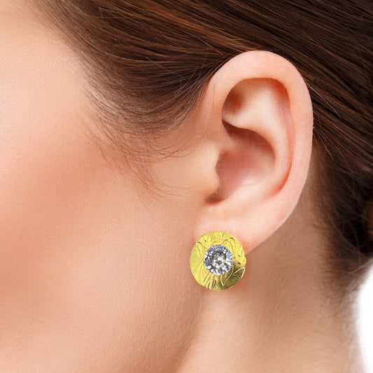Round Sparkle Concert Earrings