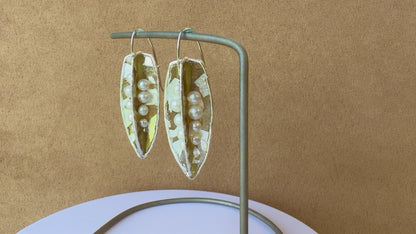 Large All-Silver White Pearl Mica Pods