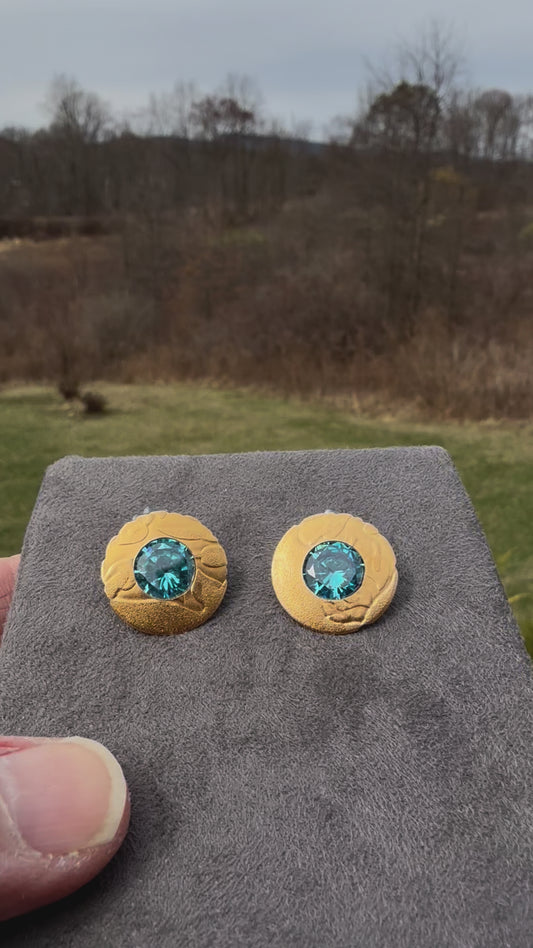 Blue Sparkle Concert Earrings