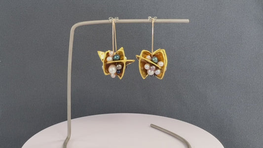Multi-color Mica Blossom earrings