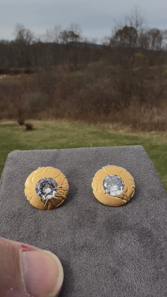 Vermeil Sparkle Concert Earrings