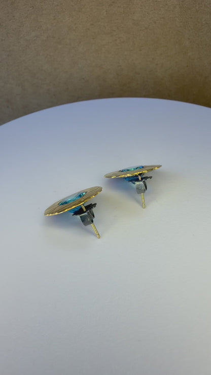 Blue Sparkle Concert Earrings