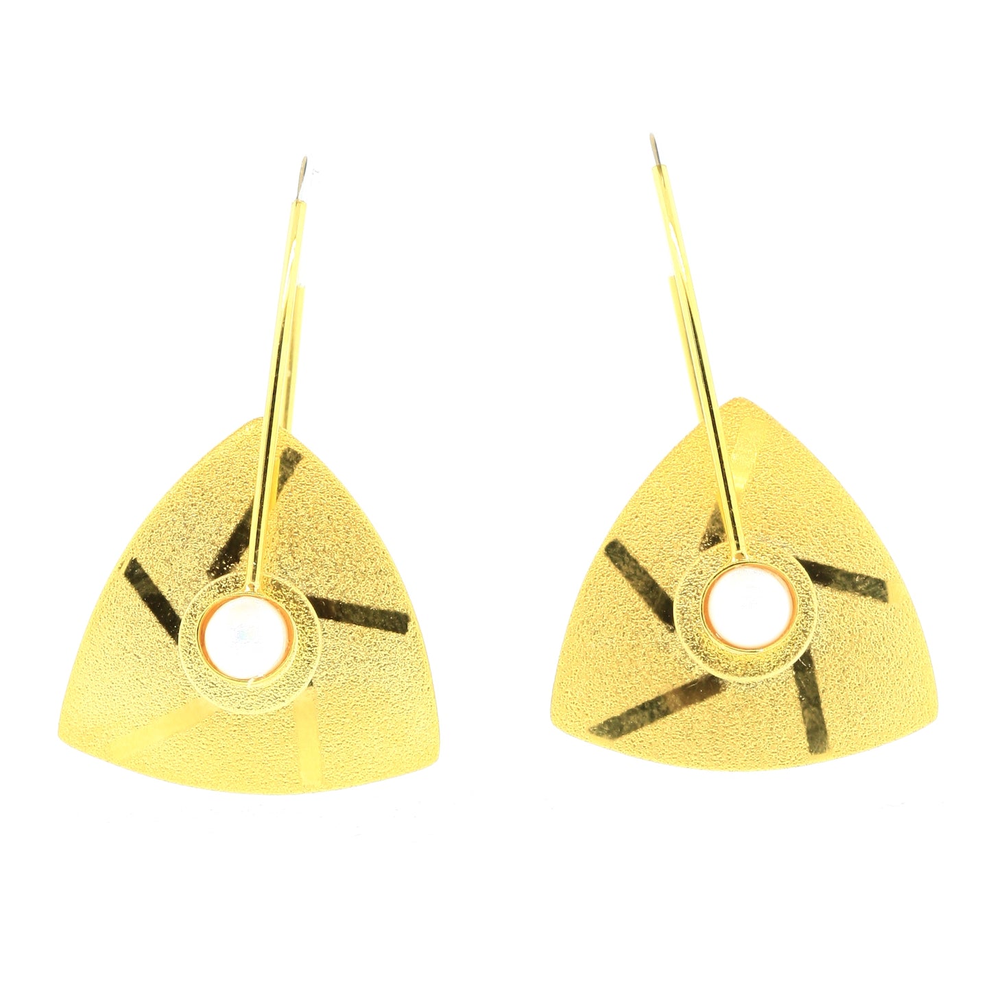 Small Triangle Kinetic Earrings