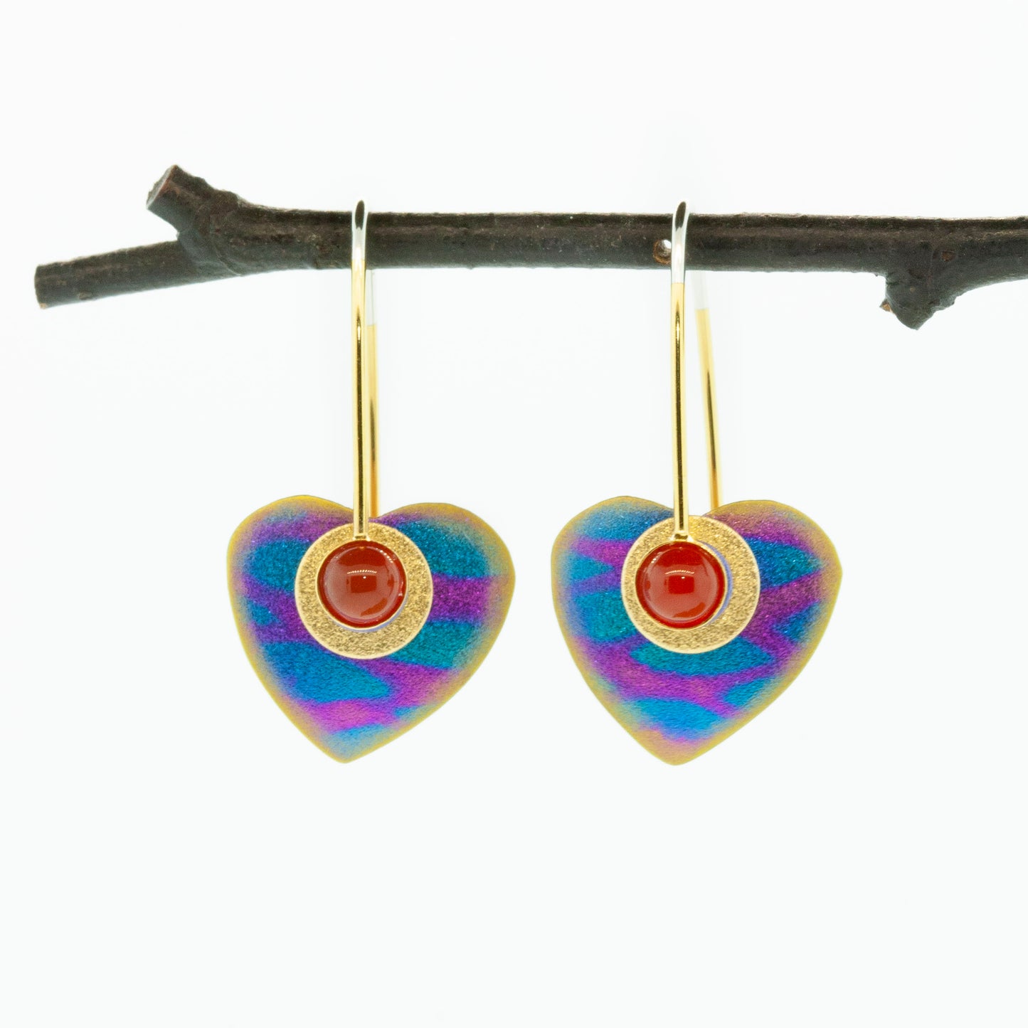 Tiny Heart Earrings--Donation to Domestic Violence Services