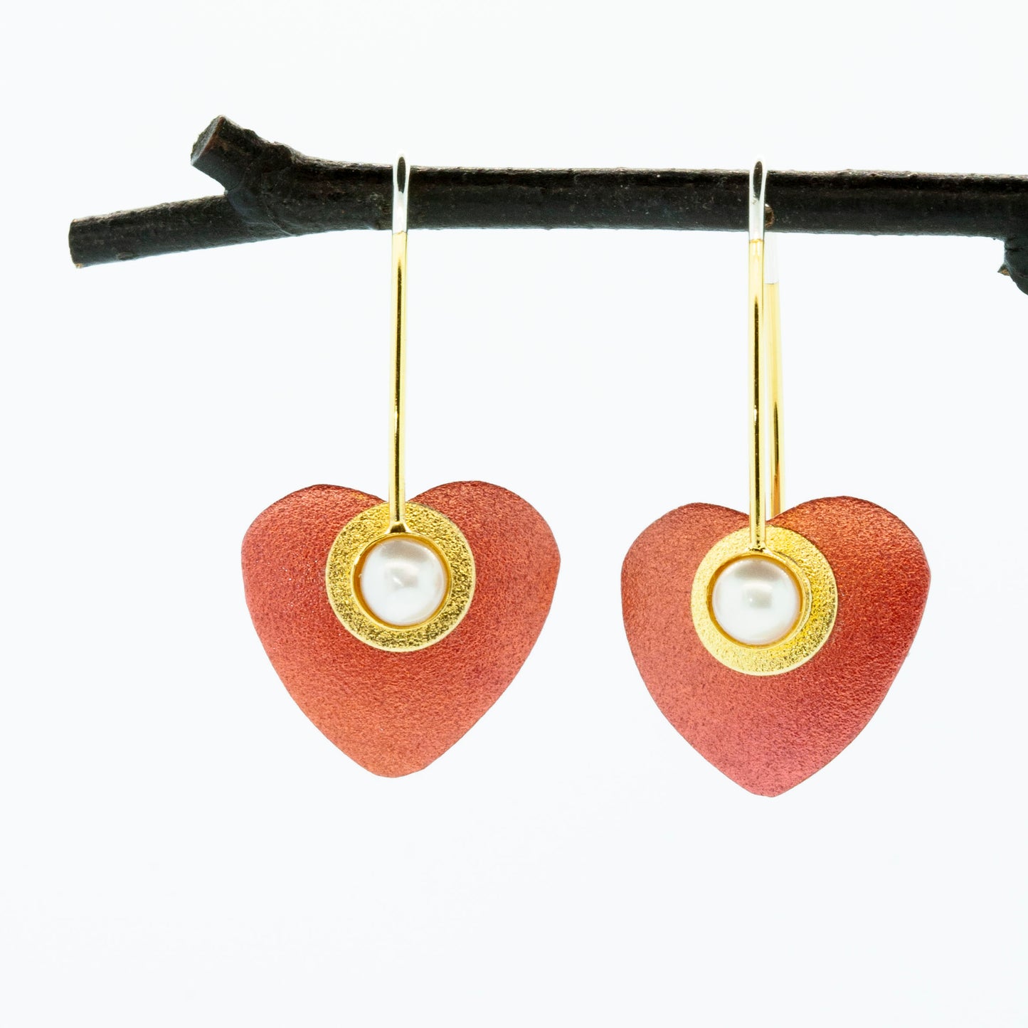 Tiny Heart Earrings--Donation to Domestic Violence Services