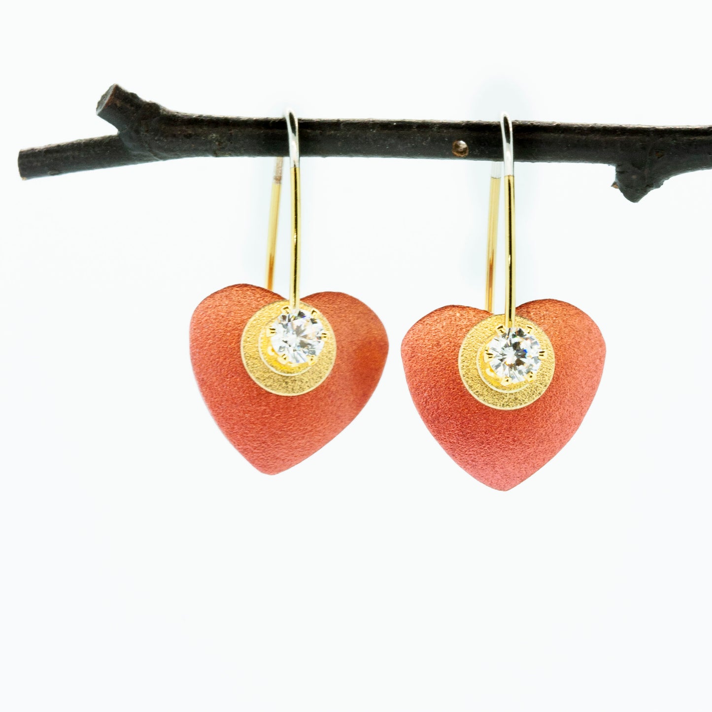 Tiny Heart Earrings--Donation to Domestic Violence Services