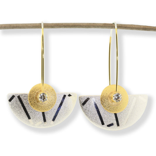 Large Half-Round Earrings