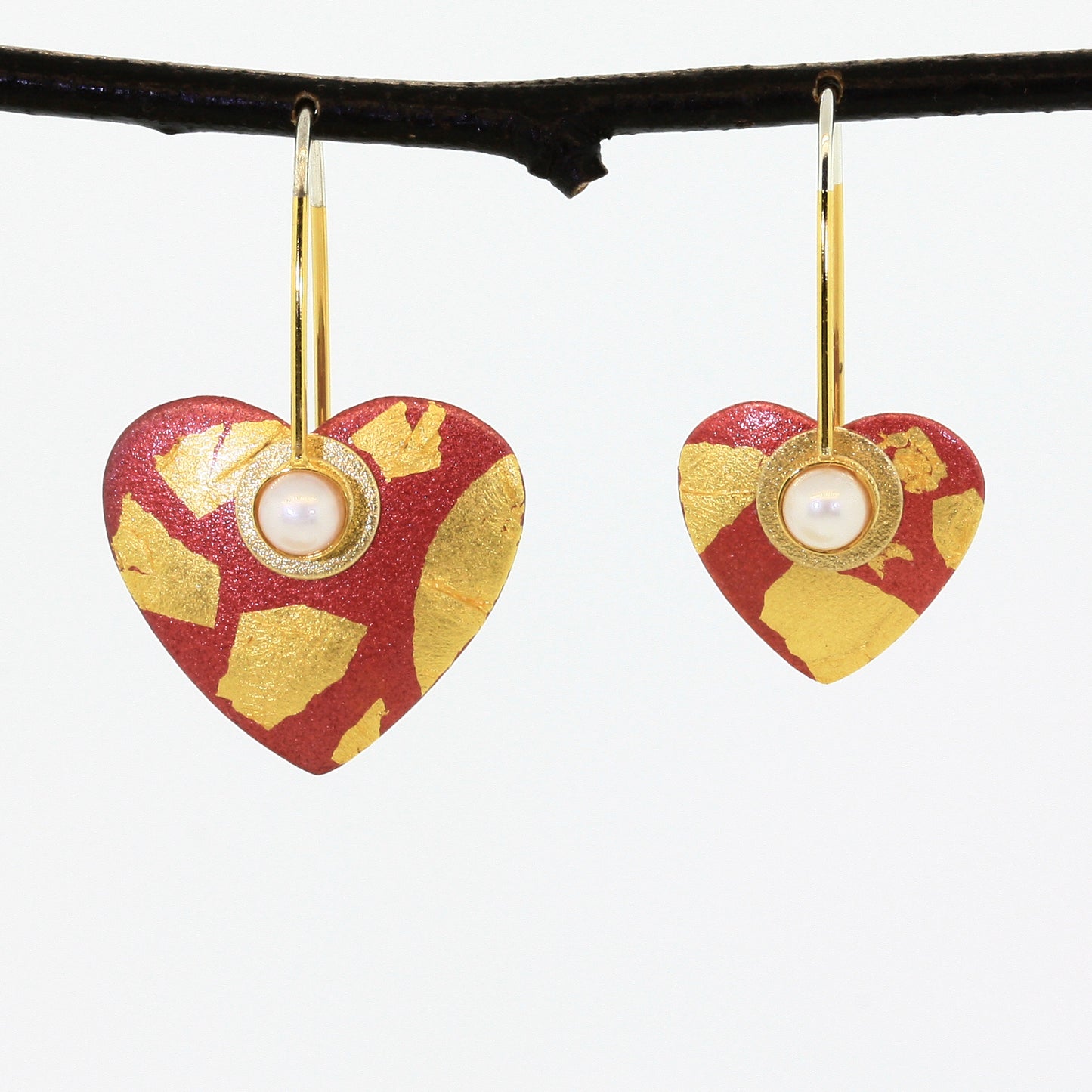 Tiny Heart Earrings--Donation to Domestic Violence Services