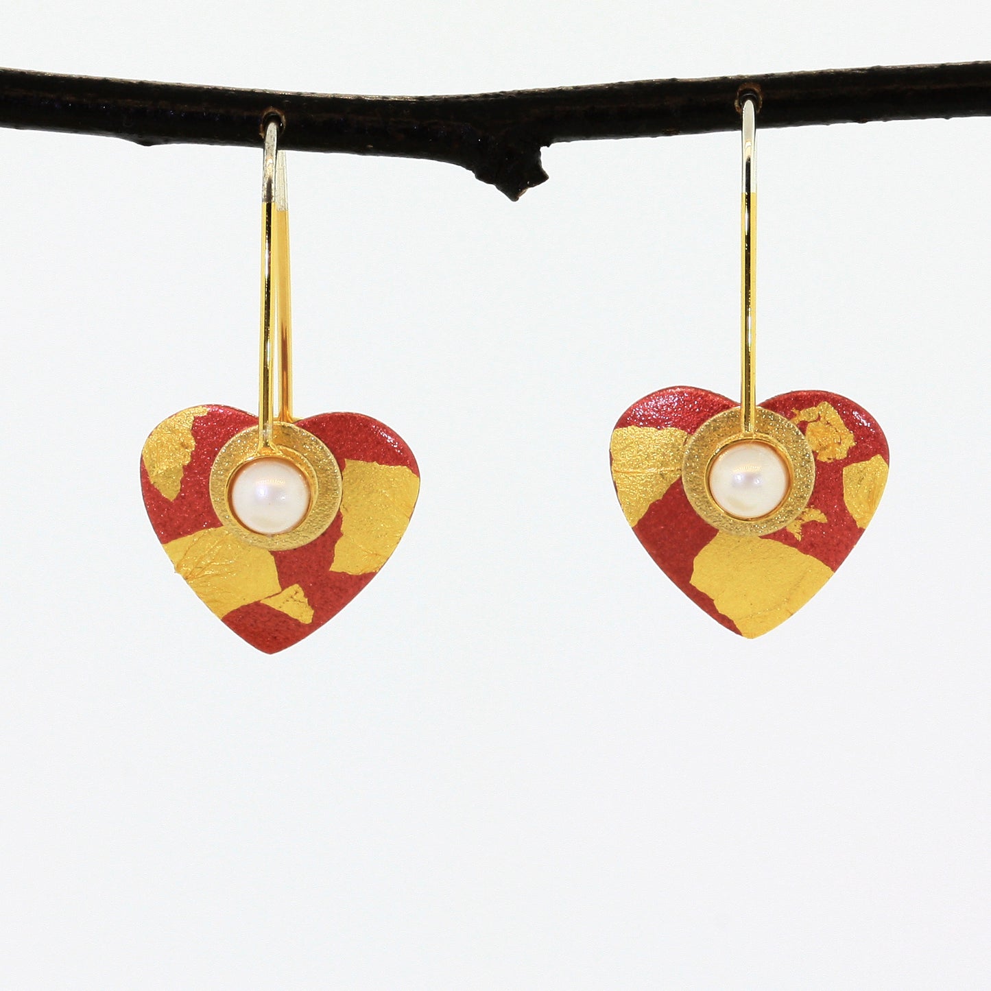 Tiny Heart Earrings--Donation to Domestic Violence Services